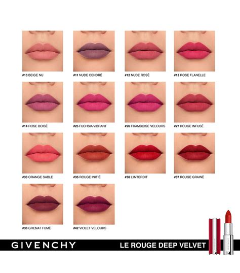 givenchy le rouge deep velvet lipstick rouge graine|givenchy sheer velvet lipstick 18.